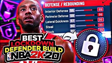 THE BEST LOCKDOWN DEFENDER BUILD ON NBA 2K20!