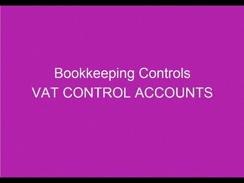 VAT Control Accounts AAT Bookkeeping Controls