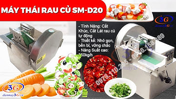 Máy Cắt Khúc, Cắt Lát,... Rau Củ Quả Có Băng Tải SM D20| Điện máy 3G