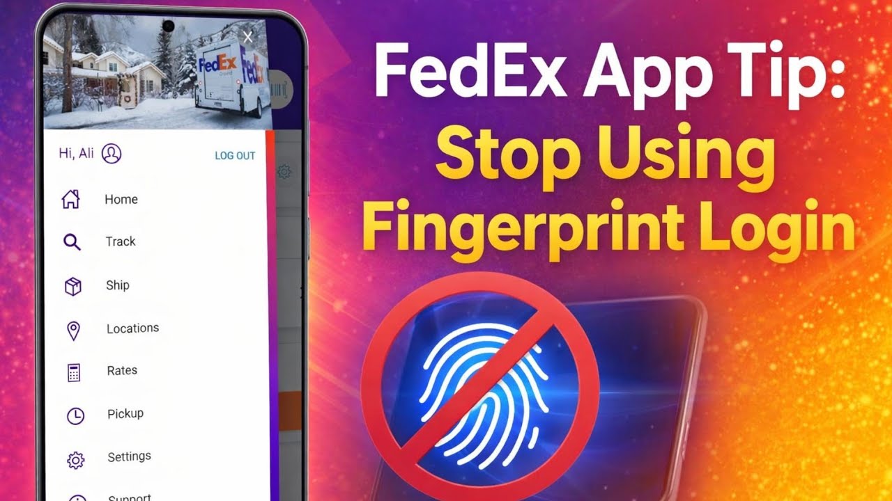 How to Disable Biometrics on the FedEx App: Stop Using Fingerprint Login!