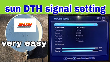 Sun dth signal setting/how to set sun Direct signal.