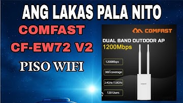 COMFAST CF-EW72 V2 CONFIGURATION || PISO WIFI ACCESS POINT