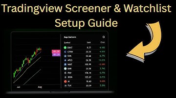 Tradingview Screener & Watchlist Setup