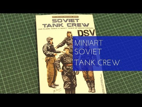 Video: MiniArt 35254 sovětská tanková posádka (pro plamenometné a těžké prolamovací tanky) 1/35