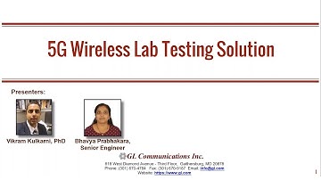 5G End to End Wireless Lab Testing Solution
