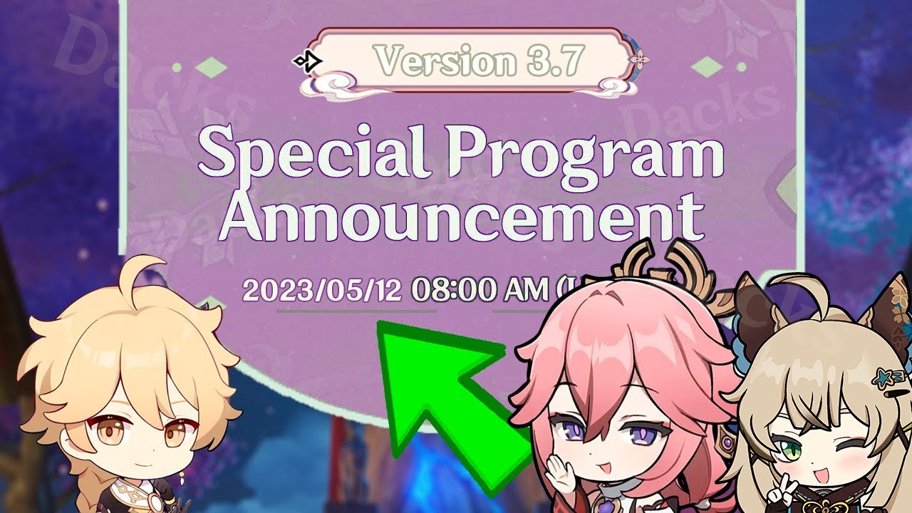 UPDATE!! 3.7 Special Program Livestream Date, Freemogems Redeem