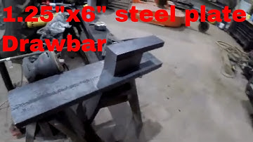 Building a Heavy duty tractor drawbar to pull a scraper