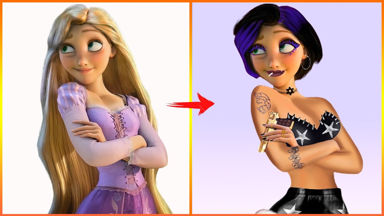 Rapunzel Glow Up Into Bad Girl Disney Princess Transform YouTube rapunzel-glow-up-into-bad-girl-disney-princess-transform-youtube