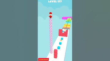 Cube Stack Surfer Pop! iOS, Android Gameplay All Levels Top Free Mobile Game Pro Walkthrough #short
