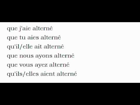 French conjugation = Alterner vincents