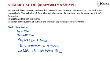 Numerical of Reaction Turbine - Hydraulic Turbines - Applied Hydraulics