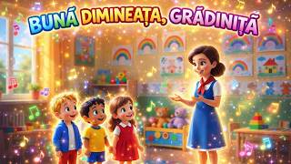 🌞🎶 BUNĂ DIMINEAȚA, GRĂDINIȚĂ | Melodie Educativă pentru Copii 🧸📚 #gradinita