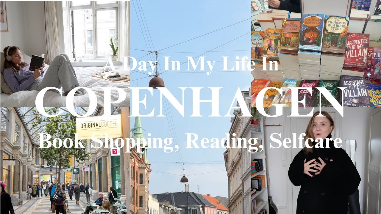 copenhagen vlog | a day in my life: book shopping, winter coat, reading update & self care evening 🍂