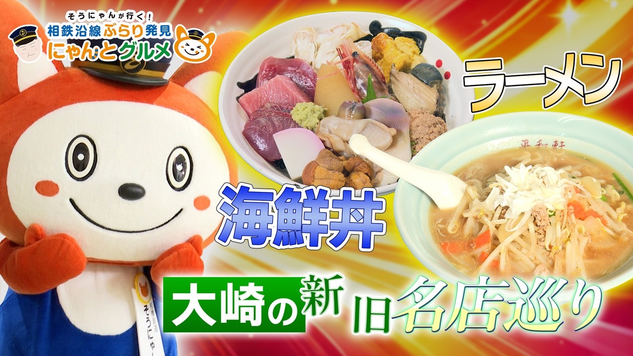 JR東日本コラボ！【JR線 大崎駅編】そうにゃんが行く！相鉄沿線ぶらり発見 にゃんとグルメ