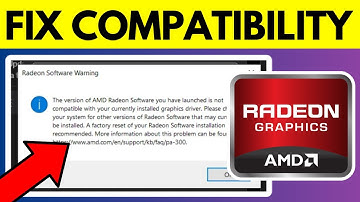 Fix This Version Of AMD Radeon Software Is Not Compatible Error