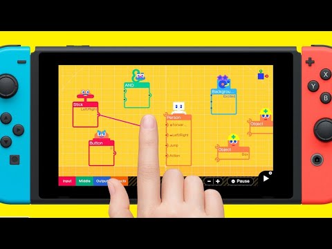 Video: Nintendo Näitab ära Labo'i Režiimi Garage, Programmeerimisriistakomplekt Lastele