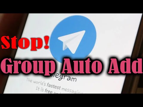 Stop someone else add you to group on Telegram | how to turn on/off auto add to group telegram