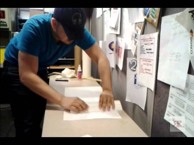 Easy Transfer Tape (Application Tape) Roll Method - Making Signs