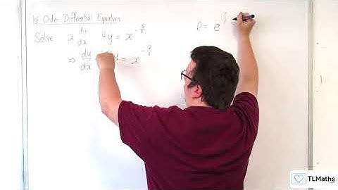 A-Level Further Maths I1-07 1st Order Differential Equations: Example 2