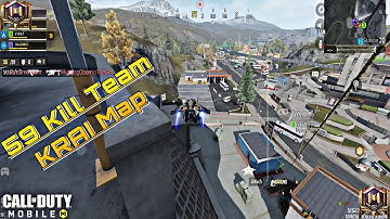 59 Kill Team Domination💥 | KRAI Map Insane Squad Wipe | COD Mobile Battle Royale Gameplay
