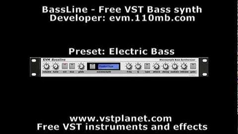 BassLine - Free VST bass synth - vstplanet.com