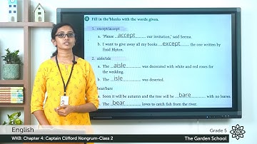 Grade 5 English WKB Chapter 4 Class 2 An Extraordinary Hero Captain Clifford Nongrum story Exercise