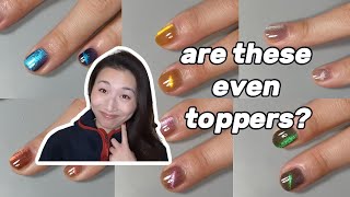 are my eyes broken? | fancy gloss magnetic toppers review, swatches, & color combos