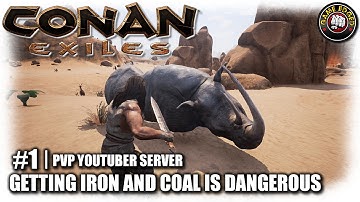 Conan Exiles | EP1 | Resources Iron & Coal | Multiplayer PVP/Solo | Let