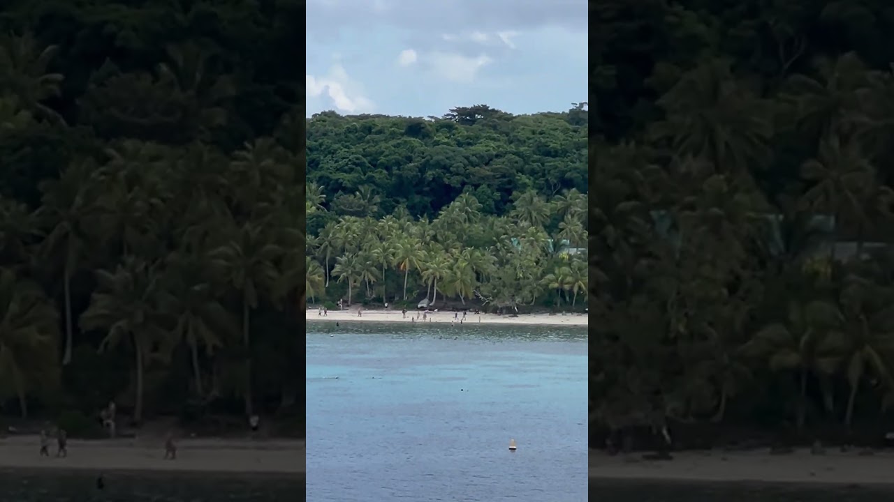Views of Lifou Isle, New Caledonia from the Cruise Ship