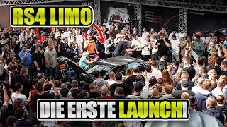 Zum ersten Mal: RS4 Limo zündet Launch-Control vor Publikum 🤯