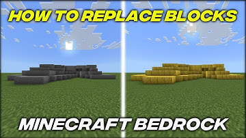 How To Replace Blocks Using Commands! (Minecraft Bedrock)
