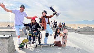 Skateboarding with friends in venice #skateboarding