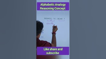 Alphabetic Analogy Reasoning Concept #sscreasoningtricks #reasoning #reasoningtricks #ssccgl #ssc