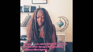 #airsigns ...you need to EXERCISE CAUTION with this OFFER‼️✋🏿🛑 #aquarius #libra #gemini #tarot