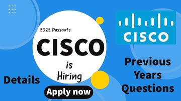 Cisco Software Engineer Internship & Full Time 2021 || For 2022 Passouts || IT Job Alerts