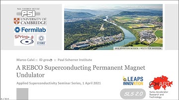 Marco Calvi (PSI) - A REBCO Superconducting Permanent Magnet Undulator