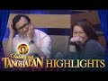 Tawag ng Tanghalan: Rey Valera and Dulce hold hands while a TNT contender is performing