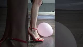 popping a balloon with High Heels.  looner