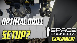 What is the optimal drill distance? Space Engineers Experiment