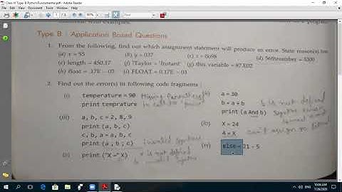Python Fundamental Type B Part 1 | Class XI | By Bhanu Pandey