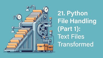 21. Python File Handling (Part 1): Text Files Transformed