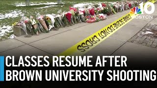 Classes resume Wednesday at Brown University