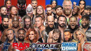 WWE DRAFT 2021 FULL RESULTS