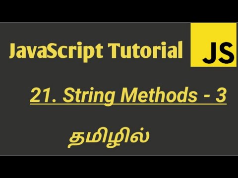 JavaScript String Methods