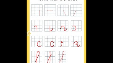 Học Các Nét Cơ Bản | Nét chữ cái tiếng Việt #nguyenthilananh  #shorts