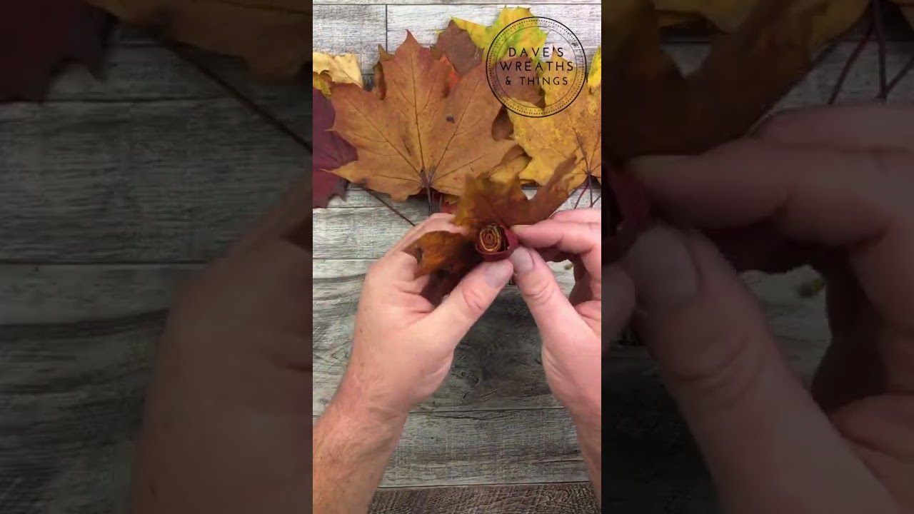 Fall DIY - Shorts - Leaf Roses