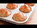 미니 버터식빵 만들기 (땋아 만든 호텔 빵 맛 , 결대로 찢어 먹는 데니쉬 식빵 레시피, How to make Mini Danish Bread)