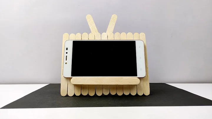Mobile stand homemade with ice cream sticks | Popsicle crafts easy