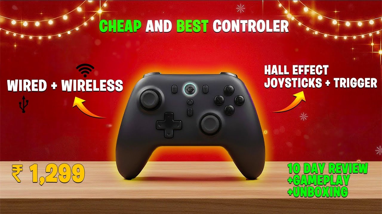 BEST AND CHEAPEST WIRELESS CONTROLLER 🔥 COSMIC BYTE BLIZT REVIEW, UNBOXING, GAMEPLAY | HALL EFFECT