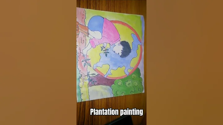 how to draw save trees, tree plantation drawing easy🎨🌴🤫🔥